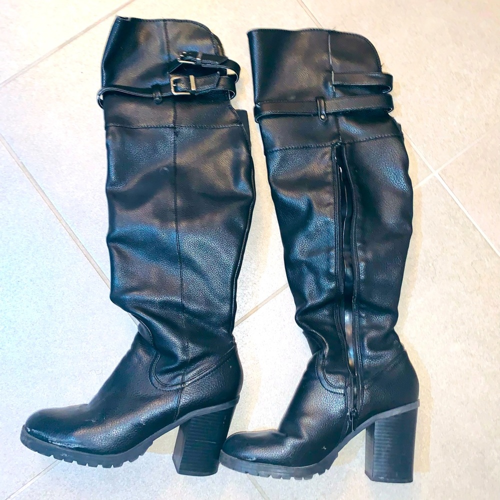 Nine West over the knee Leather Boots